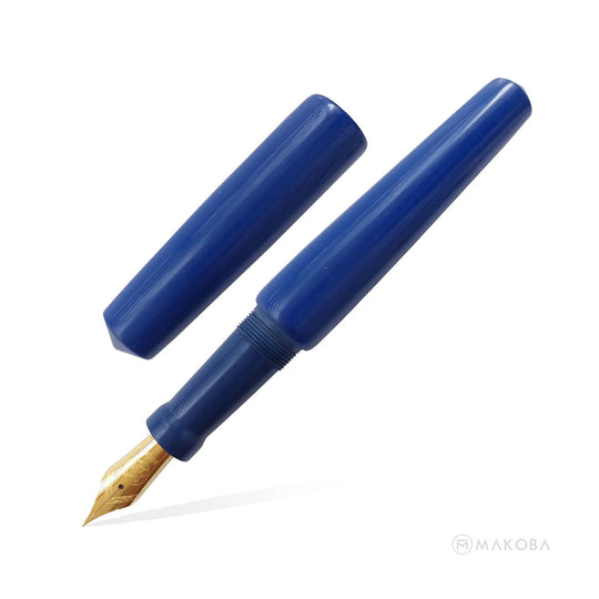 Ranga Abhimanyu Premium Ebonite Fountain Pen, Blue - Steel Nib