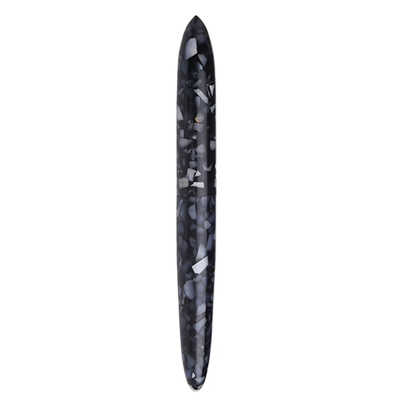 Ranga Giant 9B Premium Acrylic Fountain Pen Black Craked Ice Steel Nib 4
