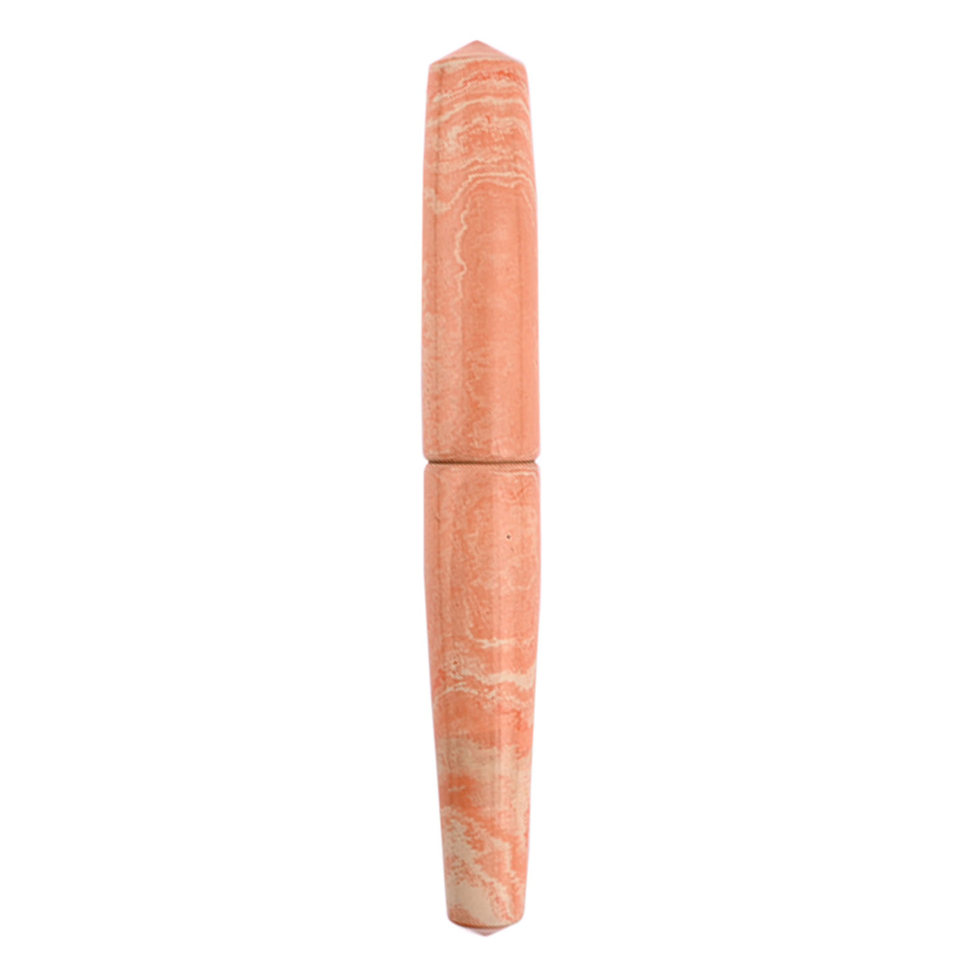 Ranga Abhimanyu Grande Premium Ebonite Fountain Pen Orange/Cream 5