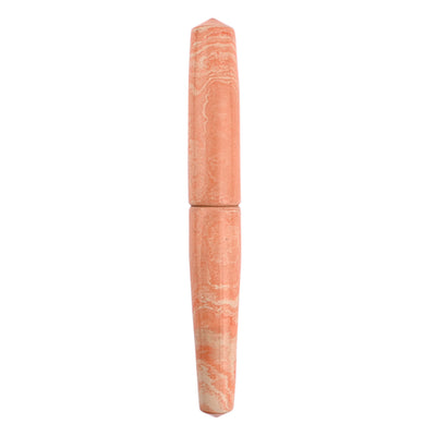 Ranga Abhimanyu Grande Premium Ebonite Fountain Pen Orange/Cream 5