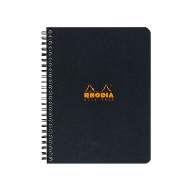 Rhodia Classic Spiral Black Notebook - A5+ Dotted 1