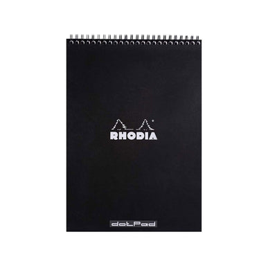 Rhodia Classic Spiral Black Notepad - A4, Dotted 1