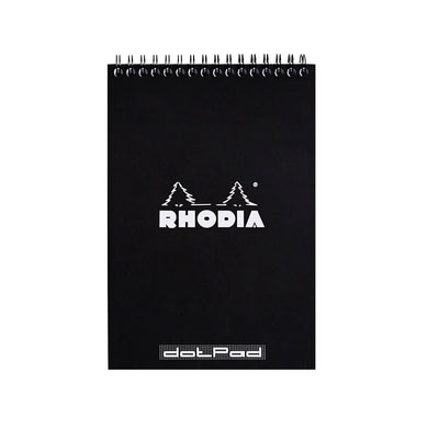 Rhodia Classic Spiral Black Notepad - A5, Dotted 1