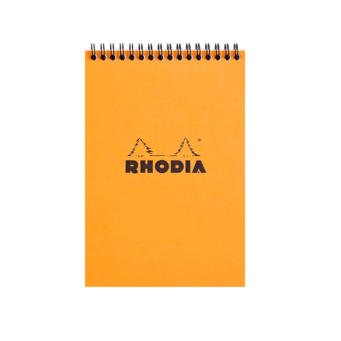 Rhodia Classic Spiral Notepad, Orange - A5 Squared 1