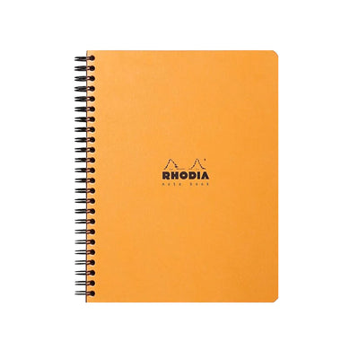 Rhodia Classic Spiral Orange Notebook - A5+ Dotted 1