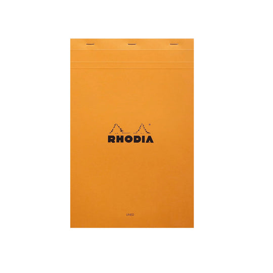 Rhodia No.19 Orange Notepad - A4+, Ruled