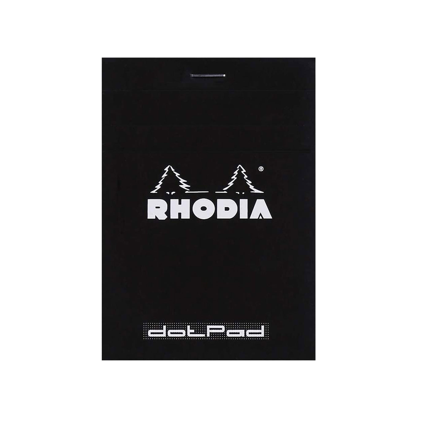 Rhodia No. 12 Black Notepad - Small, Dotted 1