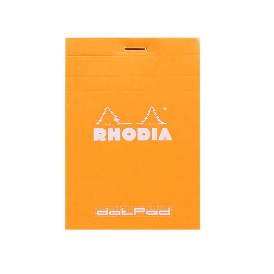 Rhodia No. 12 Orange Notepad - Small, Dotted