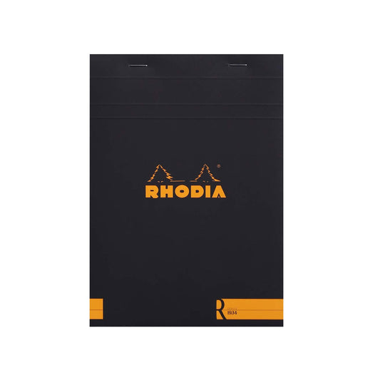 Rhodia No.16 "Le R" Black Notepad - A5, Ruled