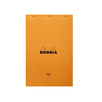 Rhodia No.19 Orange Notepad with Yellow Paper - A4+, Ruled 1