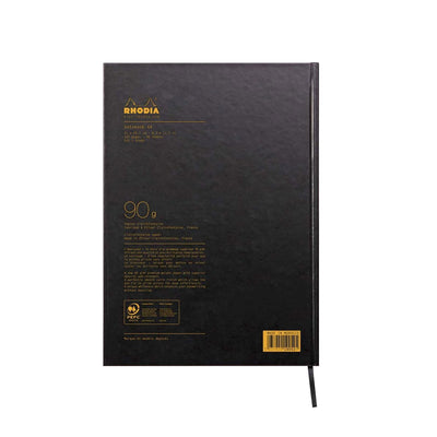 Rhodiactive Hardcover Black Notebook A4 Squared 6