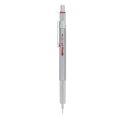 Rotring 600 0.7mm Mechanical Pencil - Silver 2