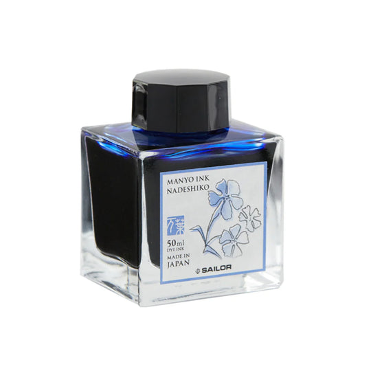 Sailor Manyo Nadeshiko Ink Bottle, Blue - 50ml