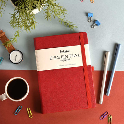 Scholar Essential Red Notebook - A5 Ruled 6