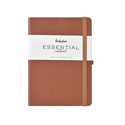 Scholar Essential Tan Notebook - A5 Ruled 1