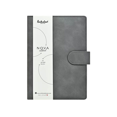 Scholar Nova Grey Notebook - A5 Ruled 1