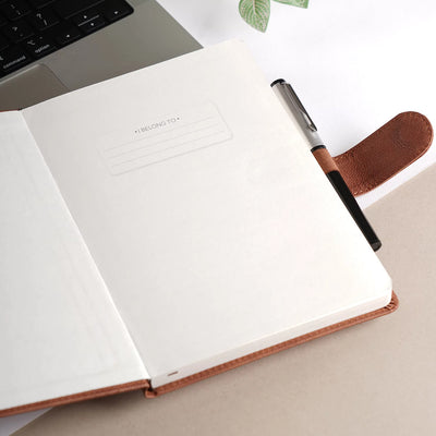 Scholar Nova Tan Notebook - A5 Ruled 6