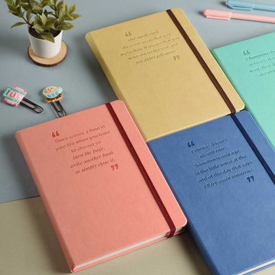 Scholar Philo Salmon Pink Notebook - A5 Ruled 10