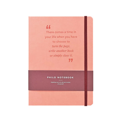 Scholar Philo Salmon Pink Notebook - A5 Ruled 1