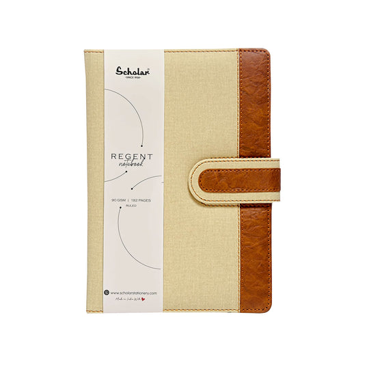 Scholar Regent Khaki Notebook - B5, Ruled