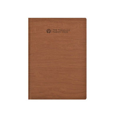 Scholar Timber 2024 A5 Daily Planner – Tan 1