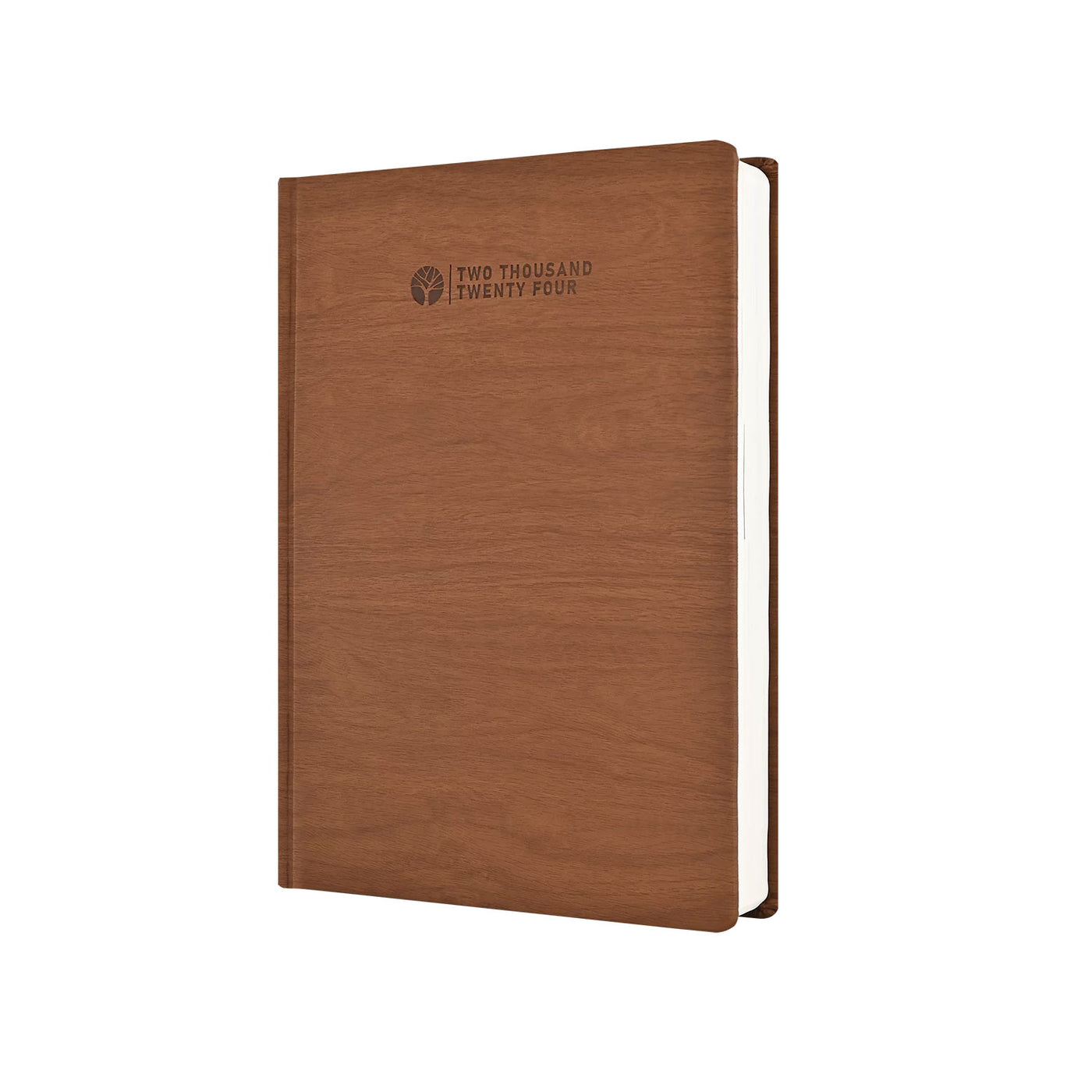 Scholar Timber 2024 A5 Daily Planner – Tan 2