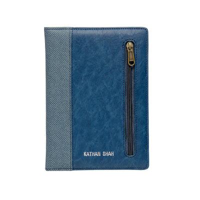 Scholar Zipper Blue Notebook - A5 Ruled 3