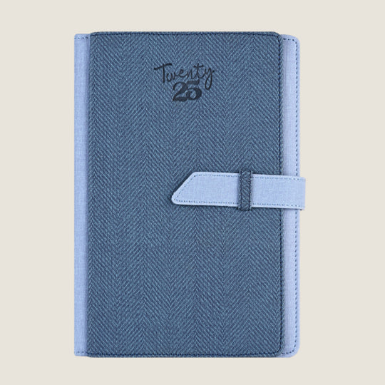 Scholar Folio 2025 A5 Daily Planner – Blue