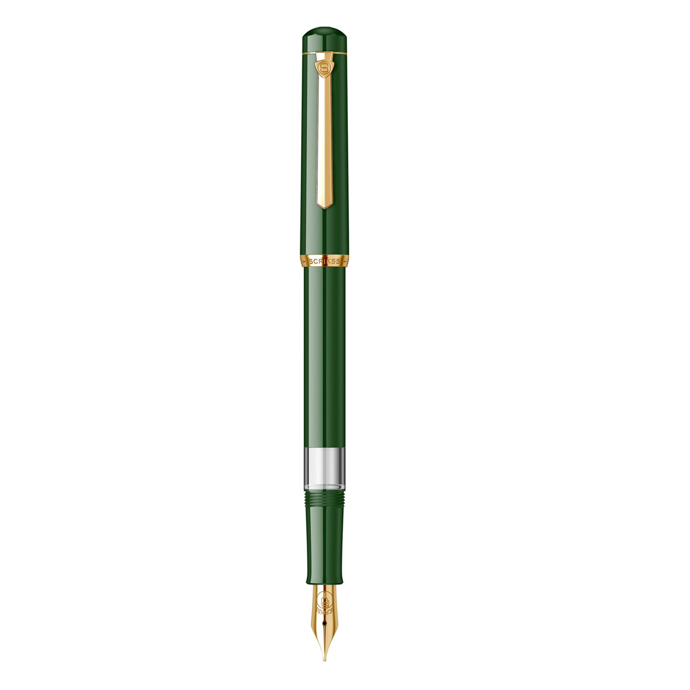 Scrikss 419 Fountain Pen - Dark Green GT 2