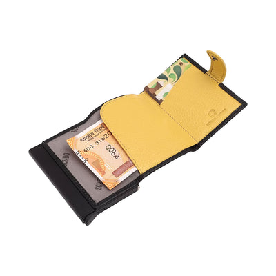 Scudo Mosaic Slim Wallet - Black/Yellow