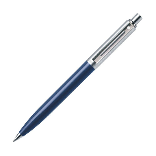 Sheaffer Sentinel Ball Pen - Blue & Brushed Chrome