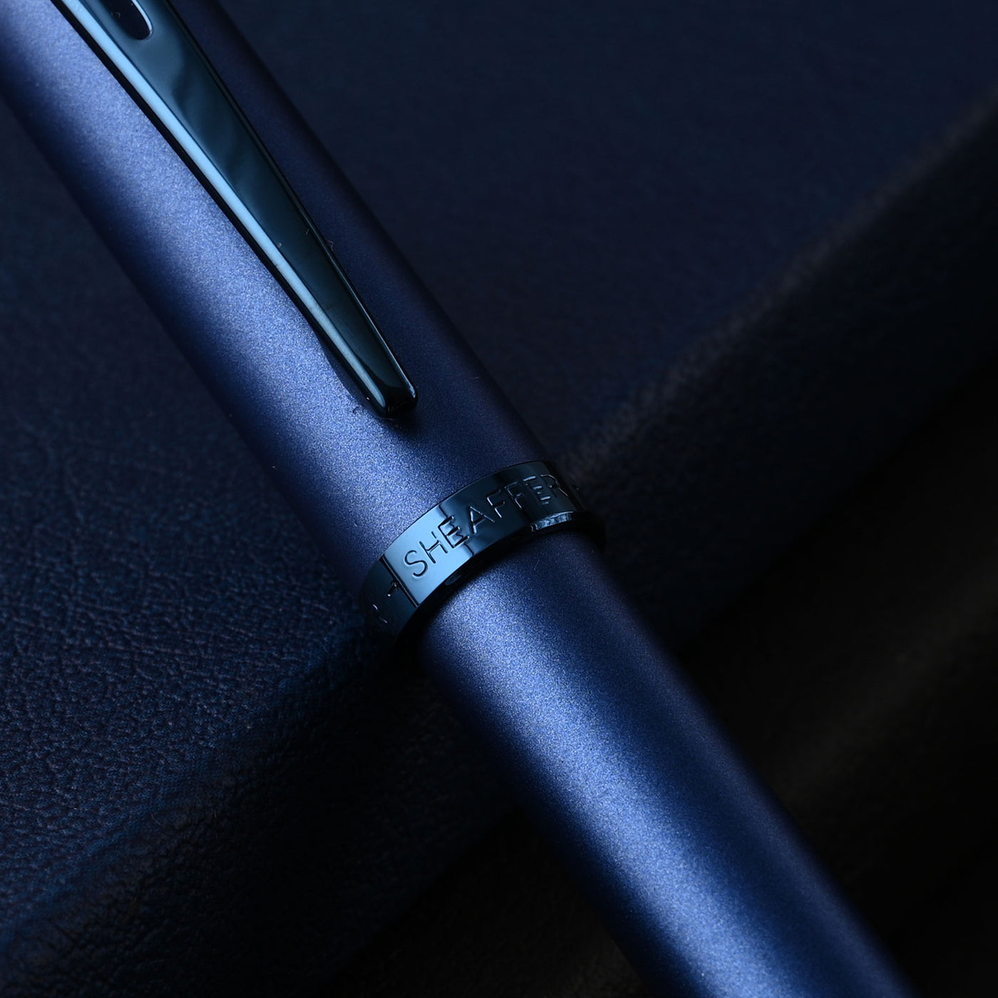 Sheaffer 100 Fountain Pen - Satin Blue PVD 10