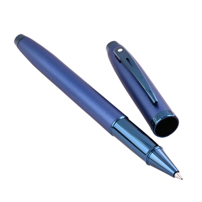 Sheaffer 100 Roller Ball Pen - Satin Blue PVD 3