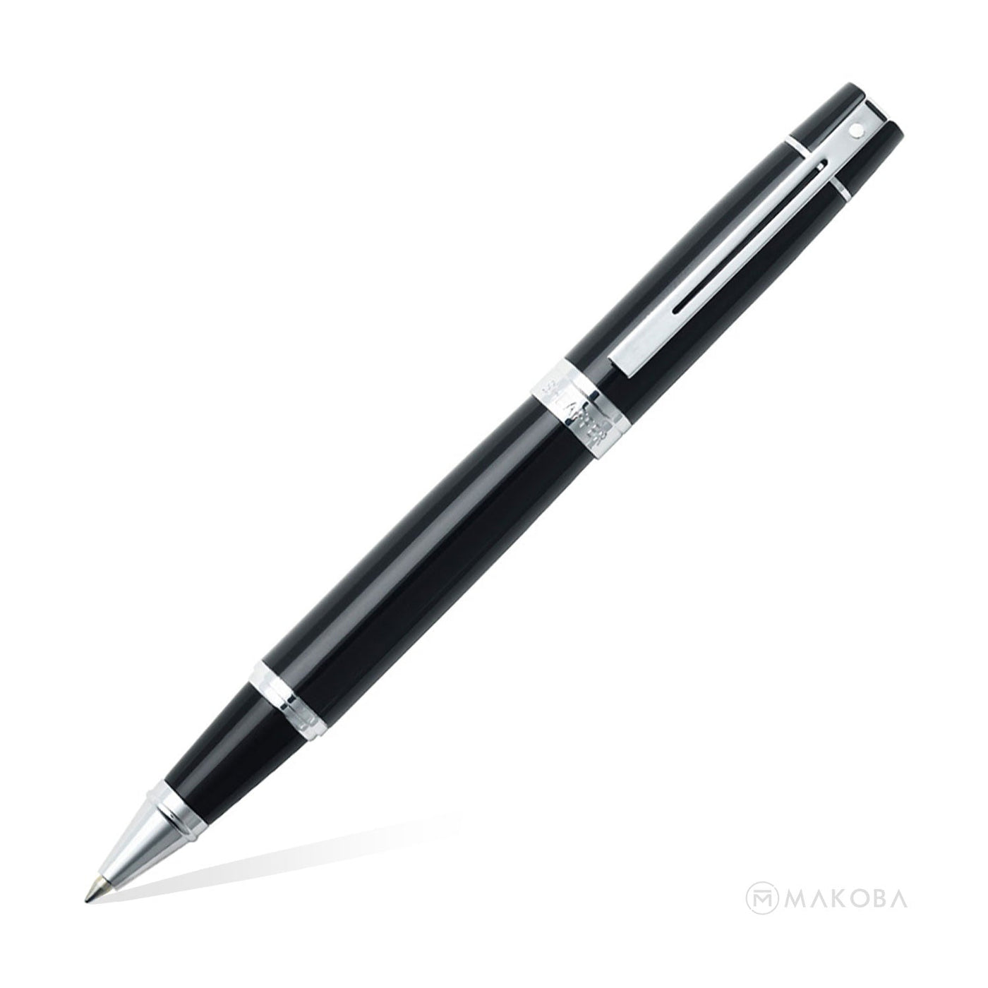 Sheaffer 300 Roller Ball Pen - Glossy Black CT 1