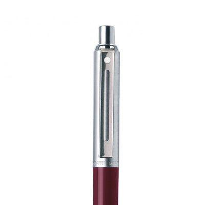 Sheaffer Sentinel Ball Pen - Burgundy & Brushed Chrome 3