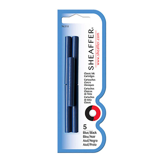 Sheaffer Skrip Ink Cartridge, Blue Black - Pack of 5