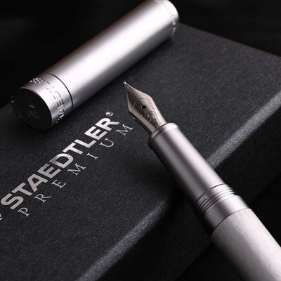 Staedtler Premium Metallum Fountain Pen - Silver CT 10