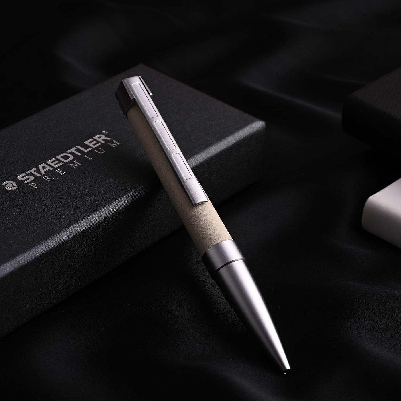 Staedtler Premium Corium Simplex Ball Pen - Beige Leather CT 8