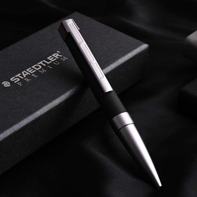 Staedtler Premium Corium Simplex Ball Pen - Anthracite Leather CT 7