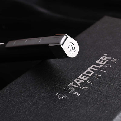 Staedtler Premium Corium Simplex Ball Pen - Anthracite Leather CT 10