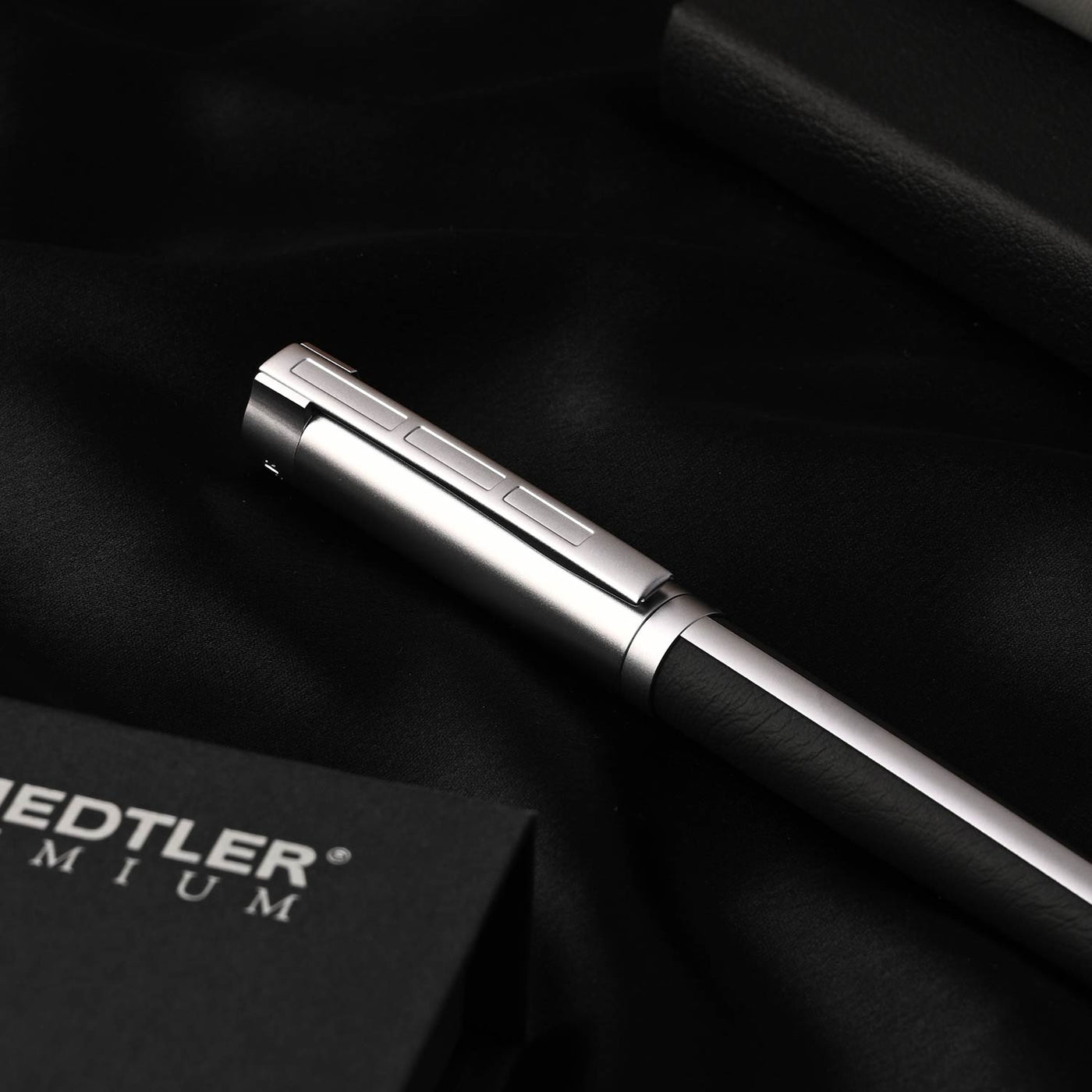 Staedtler Premium Corium Simplex Fountain Pen - Anthracite Leather CT 12