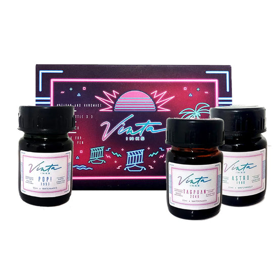 Vinta Capsule Collection Ink Bottle Set of 3 - Neon