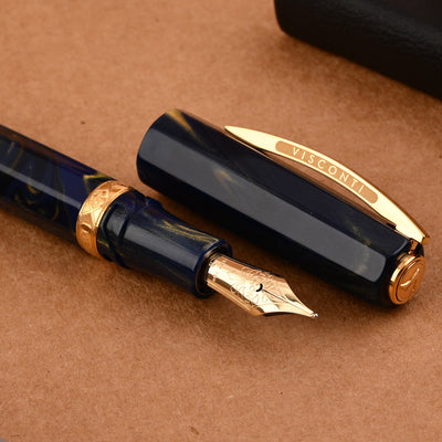 Visconti Medici Fountain Pen - Golden Blue GT 5