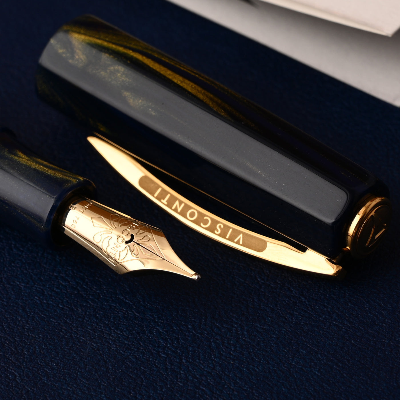 Visconti Medici Fountain Pen - Golden Blue GT 6