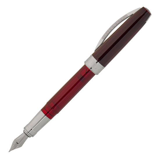 Visconti Michelangelo Fountain Pen - Translucent Red