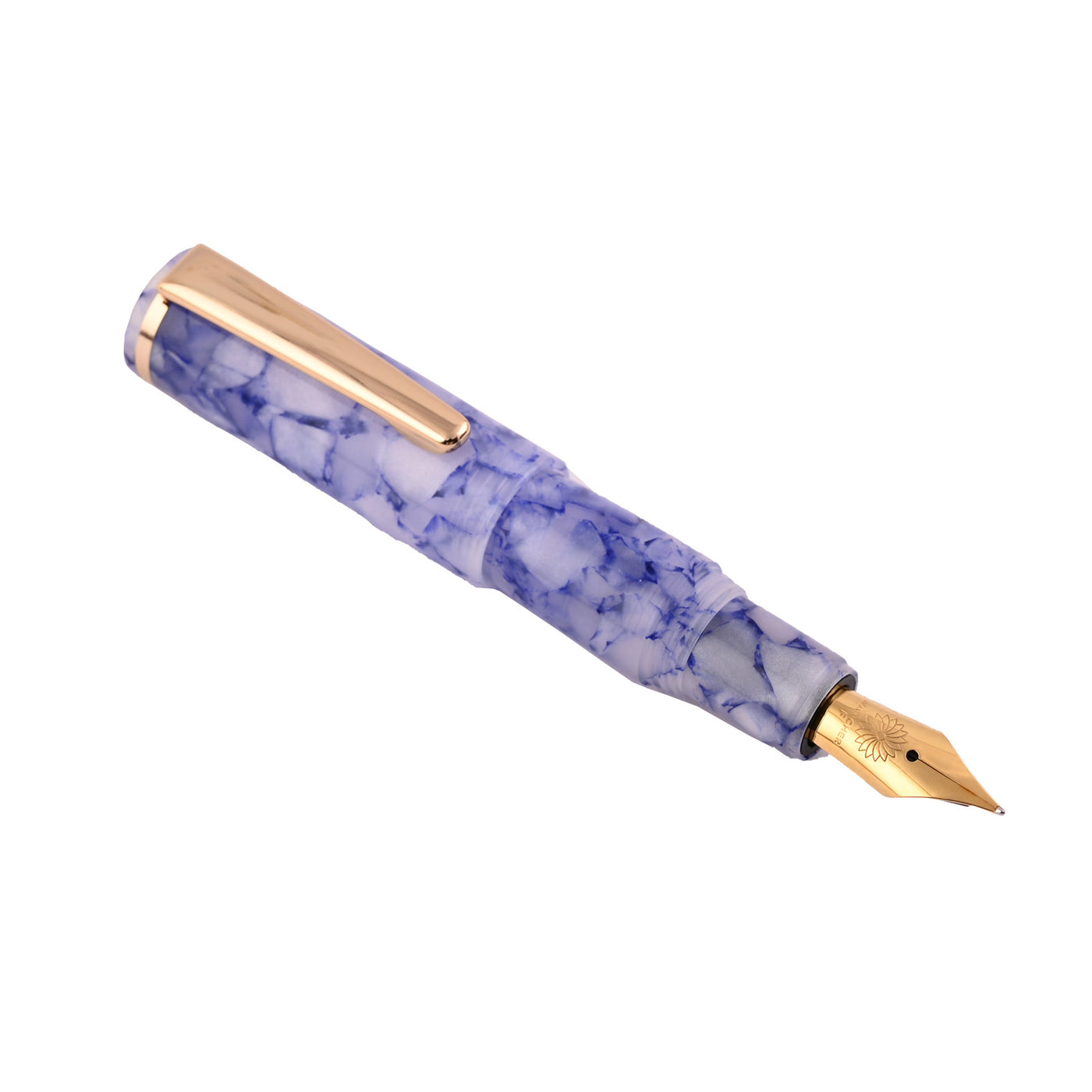Wancher PuChiCo Fountain Pen - Hawaiian Blue GT 2