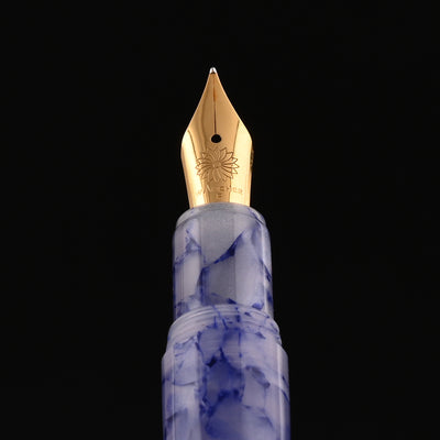 Wancher PuChiCo Fountain Pen - Hawaiian Blue GT 6