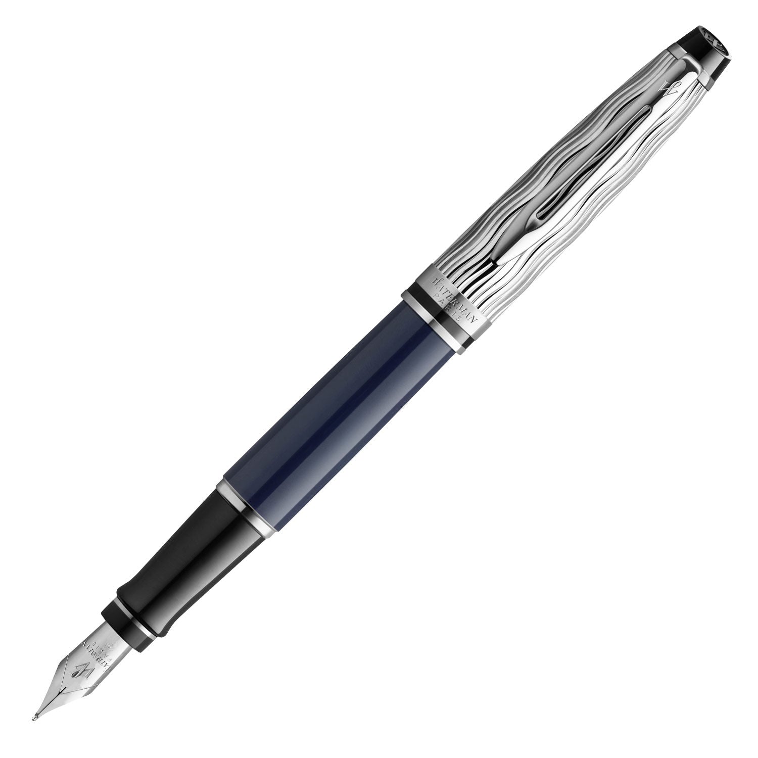 WATERMAN Expert L'Essence du bleu Stylo roller, Bleu, recharge noire pointe  fine, Coffret cadeau