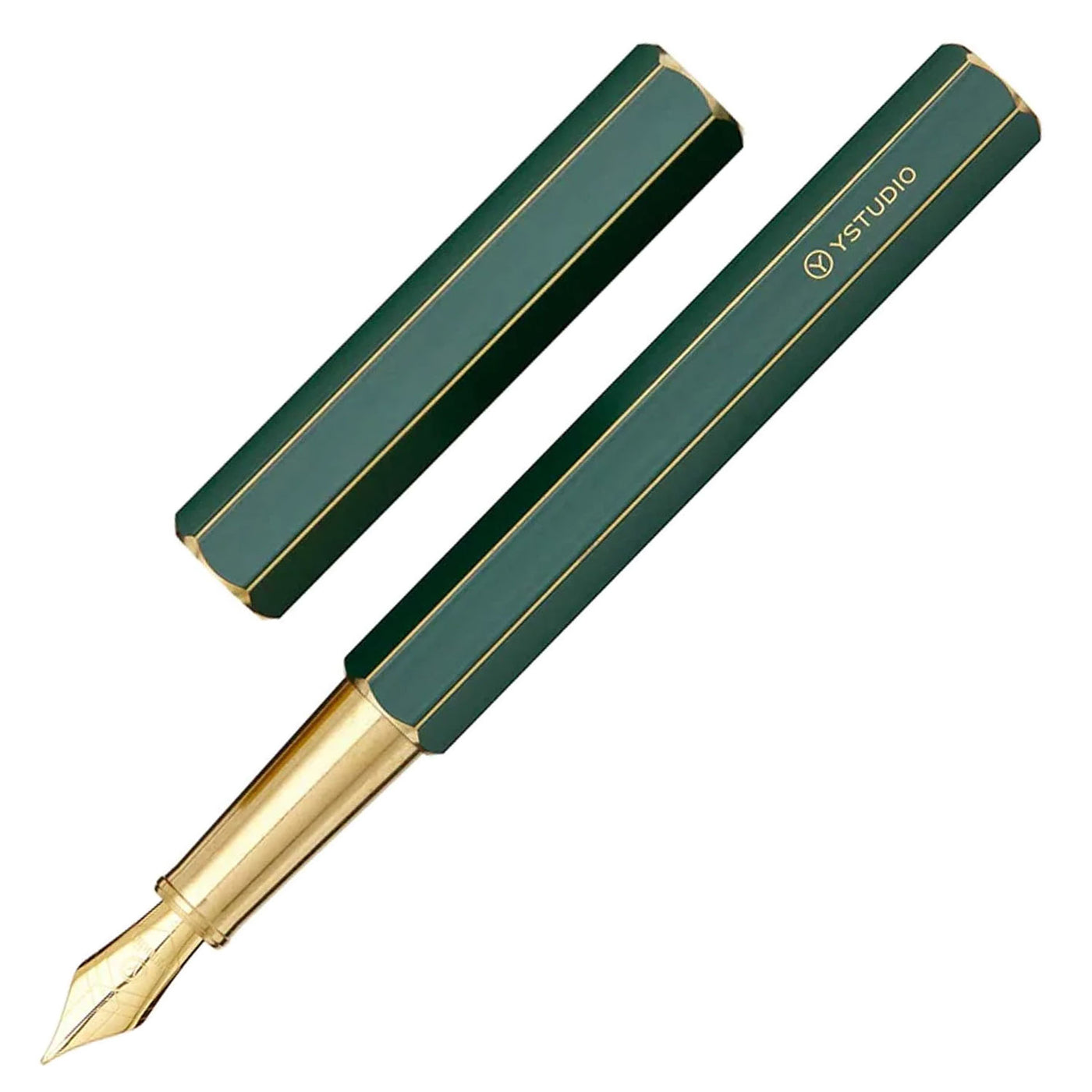 YSTUDIO Classic Revolve Fountain Pen Green Steel Nib 1