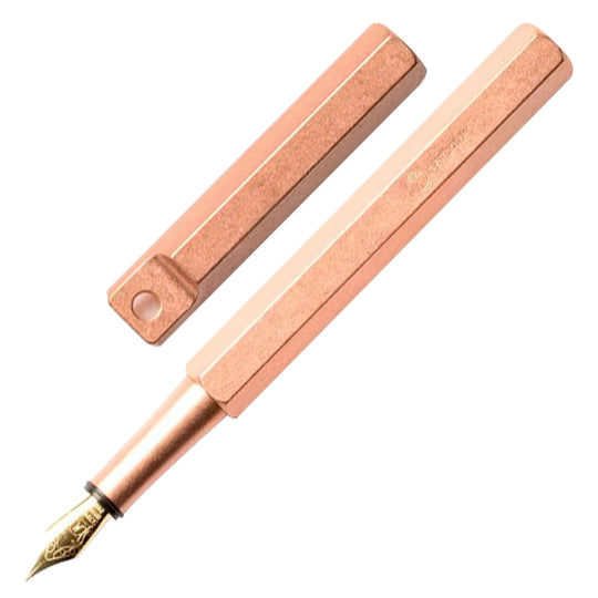 YSTUDIO Classic Revolve Portable Fountain Pen, Copper - Steel Nib